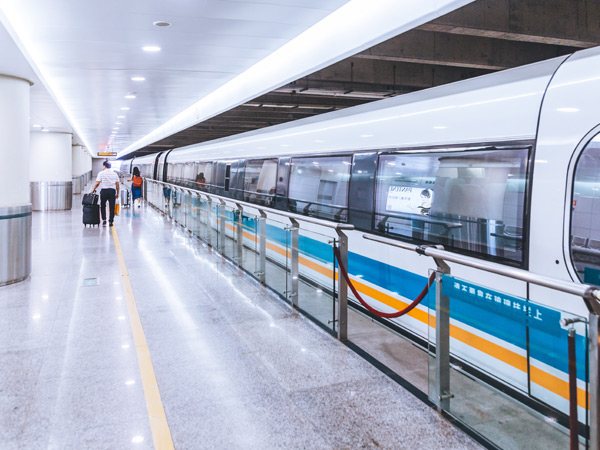 Maglev Train in Shanghai Maglev Train